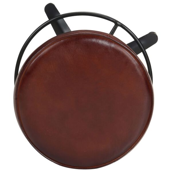 vidaXL Bar Stools 2 pcs 76 cm Real Leather