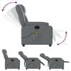 vidaXL Massage Recliner Chair Grey Faux Leather
