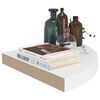 vidaXL Floating Corner Shelves 2 pcs White 35x35x3.8 cm MDF