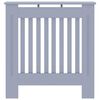 vidaXL RadiatorCover 2 pcs Grey 78x19x81.5cm Engineeredwood