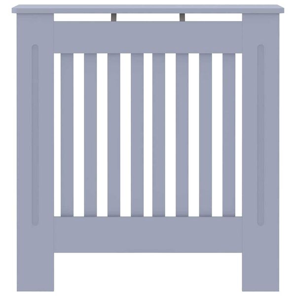 vidaXL RadiatorCover 2 pcs Grey 78x19x81.5cm Engineeredwood