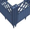 vidaXL Garden Planter with Pegs Blue Grey 43.5x43.5x43.5 cm PP
