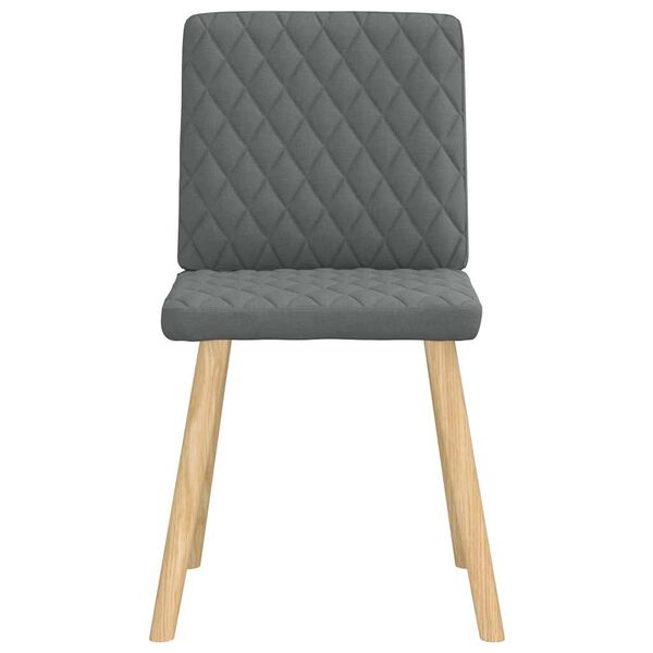 vidaXL Dining Chairs 6 pcs Dark Grey Fabric