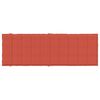 vidaXL Sun Lounger Cushion Melange Red 186x58x4 cm Fabric