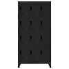 vidaXL Locker Cabinet Black 90x45x180 cm Steel