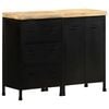 vidaXL Sideboard with 3 Drawers and 2 Doors Rough Mango Wood