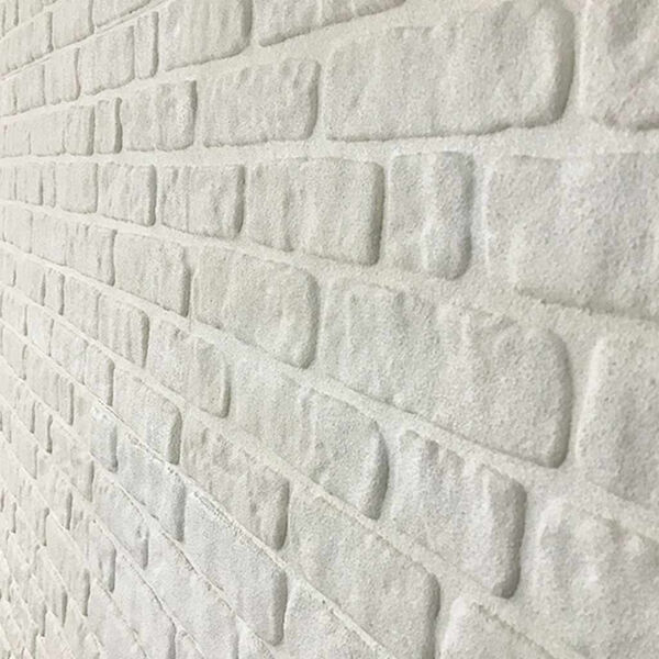 vidaXL 3D Wall Panels with White Brick Design 10 pcs EPS