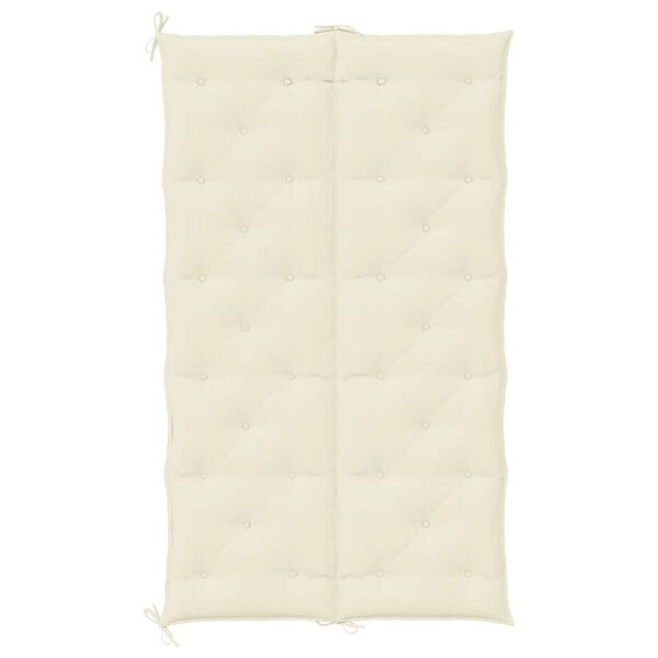 vidaXL Garden Bench Cushion Cream White 180x(50+50)x7cm Oxford Fabric