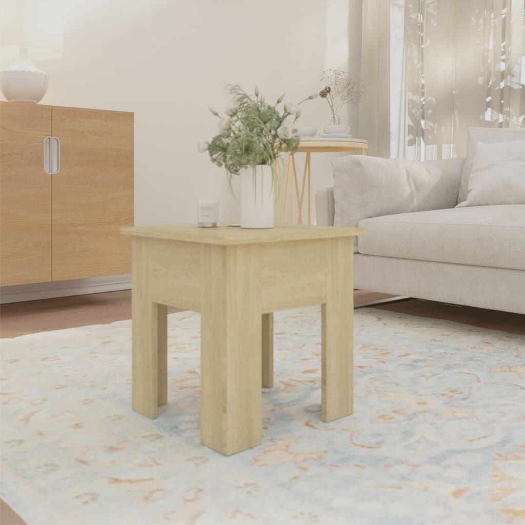 vidaXL Coffee Table Sonoma Oak 40x40x42 cm Engineered Wood