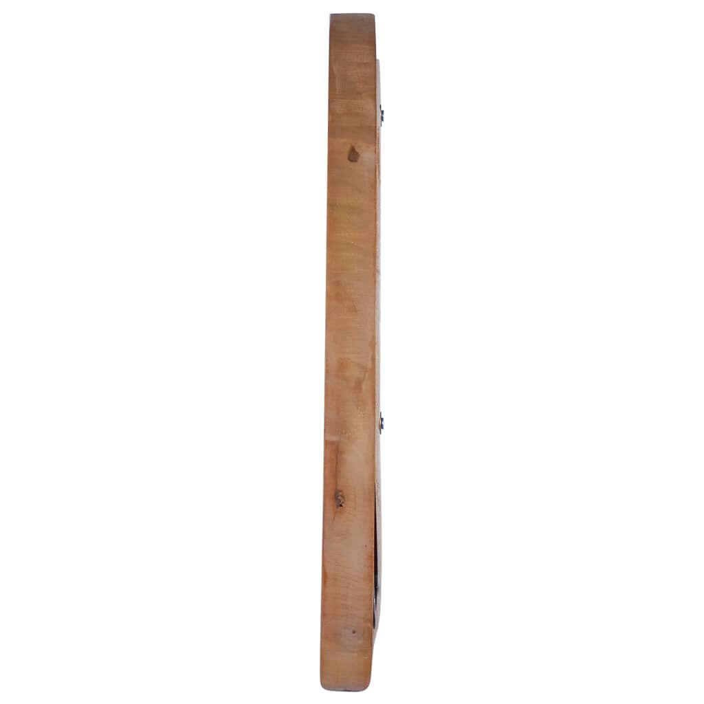 vidaXL Wall Mirror 40 cm Teak Round