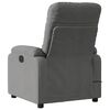 vidaXL Massage Recliner Chair Dark Grey Microfibre Fabric
