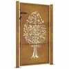 vidaXL Garden Gate 105x155 cm Corten Steel Tree Design