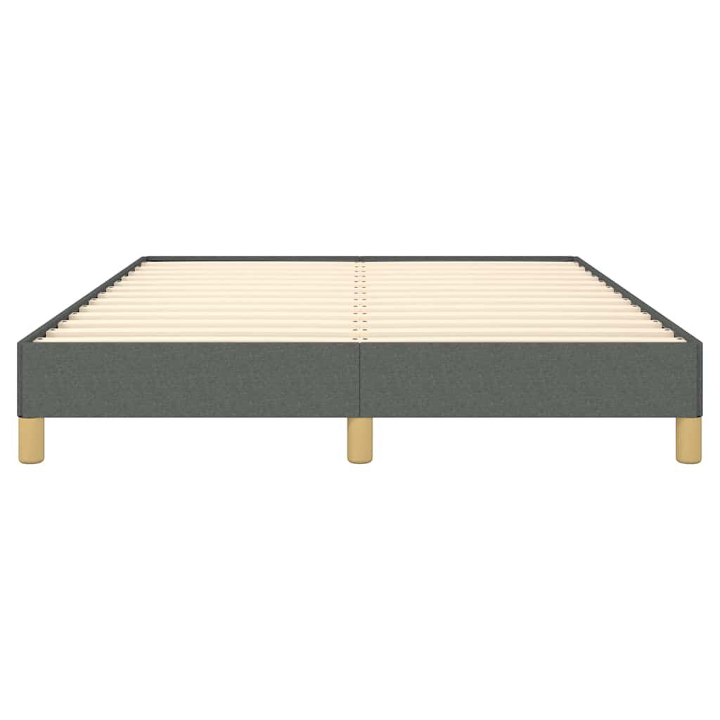 vidaXL Bed Frame without Mattress Dark Grey 152x203 cm Queen Fabric