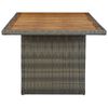 vidaXL 9 Piece Outdoor Dining Set with Cushions Poly Rattan Brown