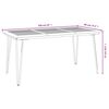 vidaXL 5 Piece Garden Dining Set Solid Wood Acacia and Metal