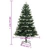 vidaXL Artificial Hinged Christmas Tree 300 LEDs & Flocked Snow 180 cm