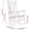 vidaXL Garden Rocking Chair Black 70 x 92 x 108cm Plastic