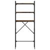 vidaXL Washing Machine Shelf Smoked Oak 67x25x163 cm Engineered Wood