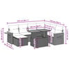 vidaXL 8 Piece Garden Sofa Set with Cushions Grey Poly Rattan