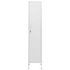 vidaXL Locker Cabinet White 35x46x180 cm Steel