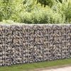 vidaXL Gabion Basket Galvanised Steel 200x50x100 cm