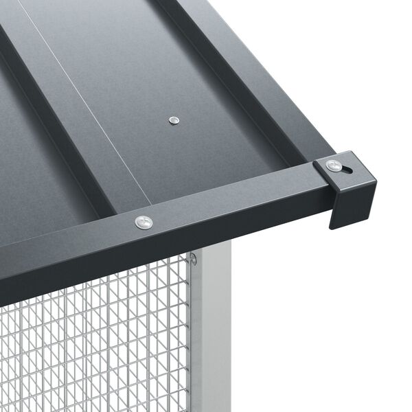 vidaXL Bird Cage Anthracite215x78x200 cm Galvanised Steel