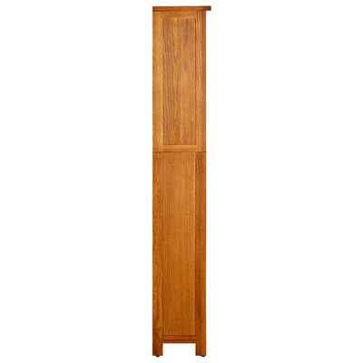vidaXL 5-Tier Bookcase 45x22x140 cm Solid Oak Wood