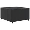 vidaXL 6 Piece Garden Lounge Set with Cushions Black Poly Rattan