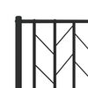 vidaXL Metal Bed Frame without Mattress with Footboard Black 100x200cm