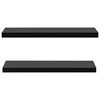 vidaXL Floating Wall Shelves 2 pcs Black 100x20x3.8 cm