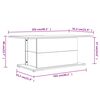 vidaXL Coffee Table Grey Sonoma 102x55.5x40 cm Engineered Wood