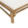 vidaXL 2 Piece Garden Lounge Set with Cream White Cushions Bamboo