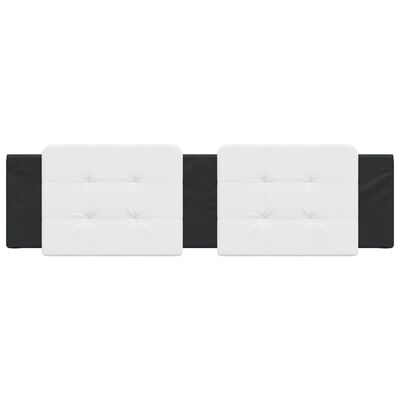 vidaXL Headboard Cushion White and Black 183 cm Faux Leather