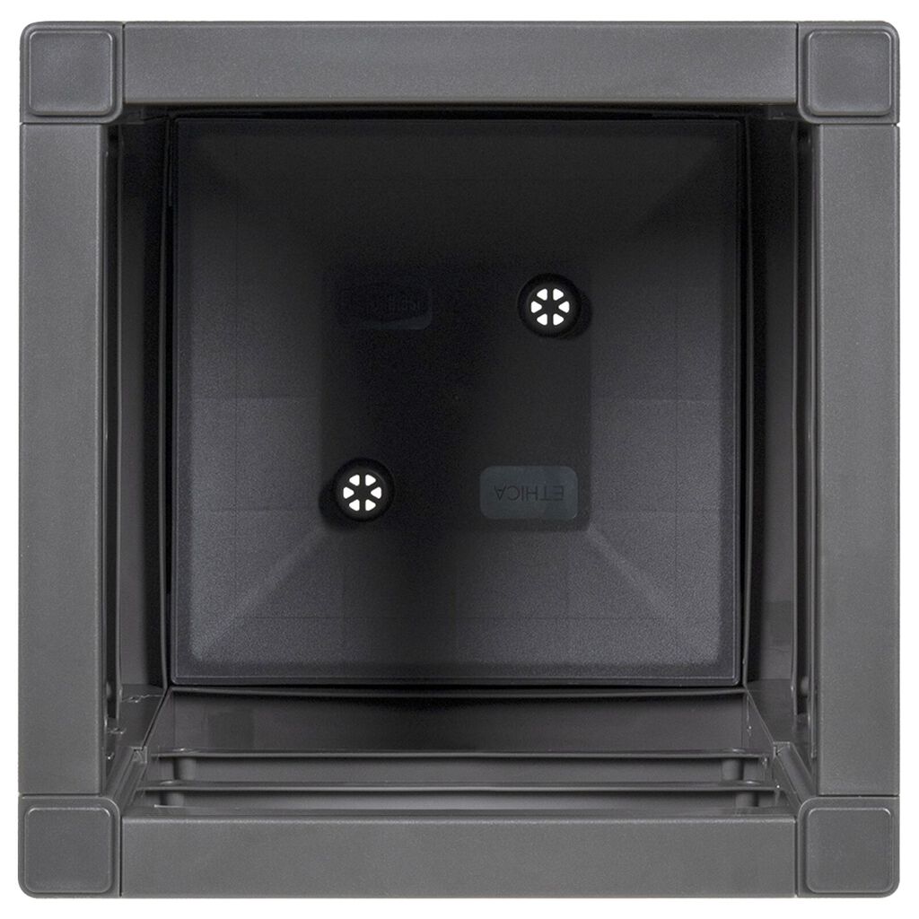 vidaXL Garden Planter in Dark Grey, 36x36x35 cm, made of PP