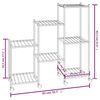 vidaXL Flower Stand with Wheels 83x25x83.5 cm Black Iron