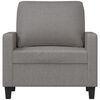 vidaXL Sofa Chair Light Grey 60 cm Fabric