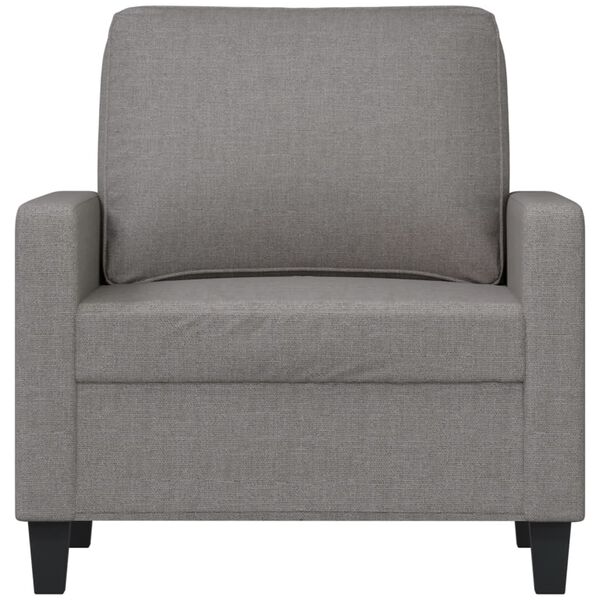 vidaXL Sofa Chair Light Grey 60 cm Fabric