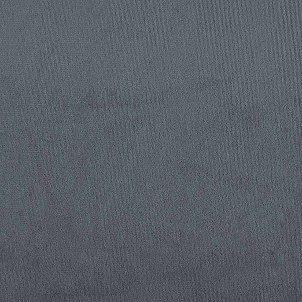 vidaXL Box Spring Bed with Mattress Dark Grey California King Velvet