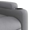 vidaXL Electric Stand up Massage Recliner Chair Light Grey Fabric