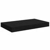 vidaXL Floating Wall Shelves 2 pcs Black 40x23x3.8 cm MDF