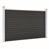 vidaXL Garden Fence WPC 180x105 cm Grey