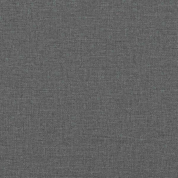 vidaXL Bed Frame without Mattress Dark Grey King Fabric