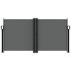 vidaXL Retractable Side Awning Anthracite 120x1000 cm
