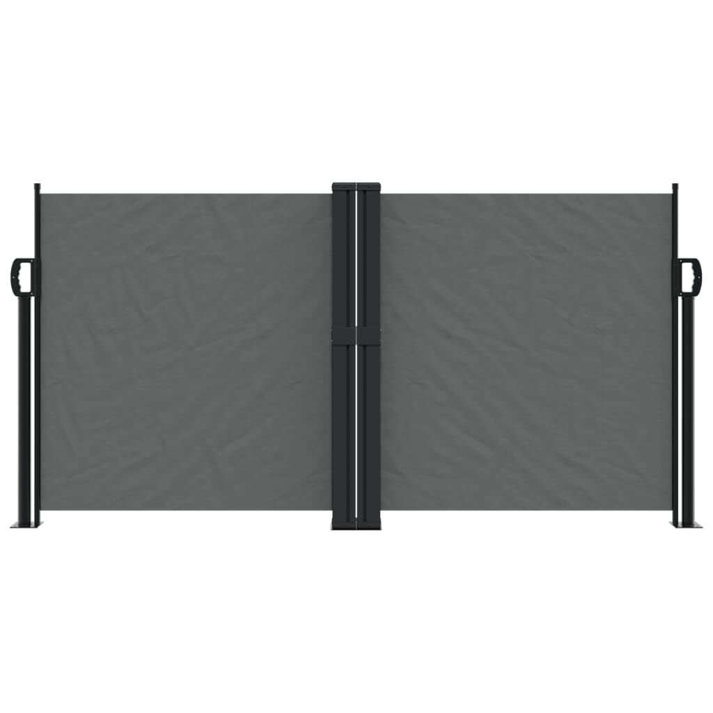 vidaXL Retractable Side Awning Anthracite 120x1000 cm