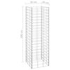 vidaXL Gabion Raised Beds 3 pcs 30x30x100 cm Iron