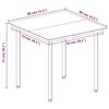 vidaXL 3 Piece Garden Dining Set Poly Rattan and Glass