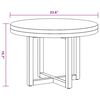 vidaXL Coffee Table Teak Resin 60 cm