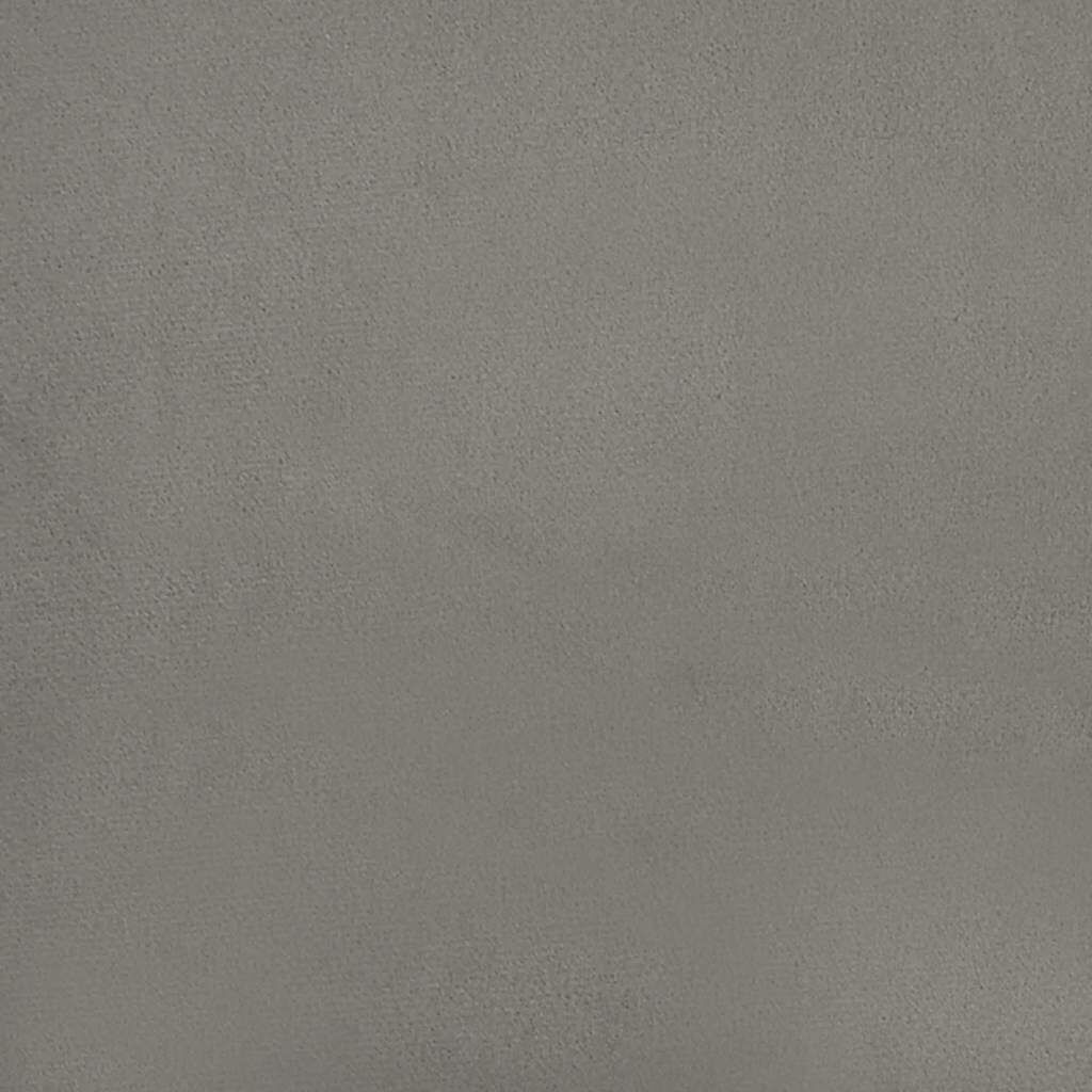 vidaXL Bed Frame without Mattress Light Grey California King Velvet