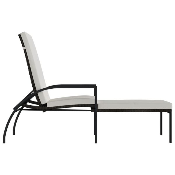 vidaXL Sun Loungers 2 pcs with Footrest PE Rattan Brown