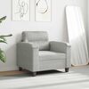 vidaXL Sofa Chair Light Grey 60 cm Microfibre Fabric